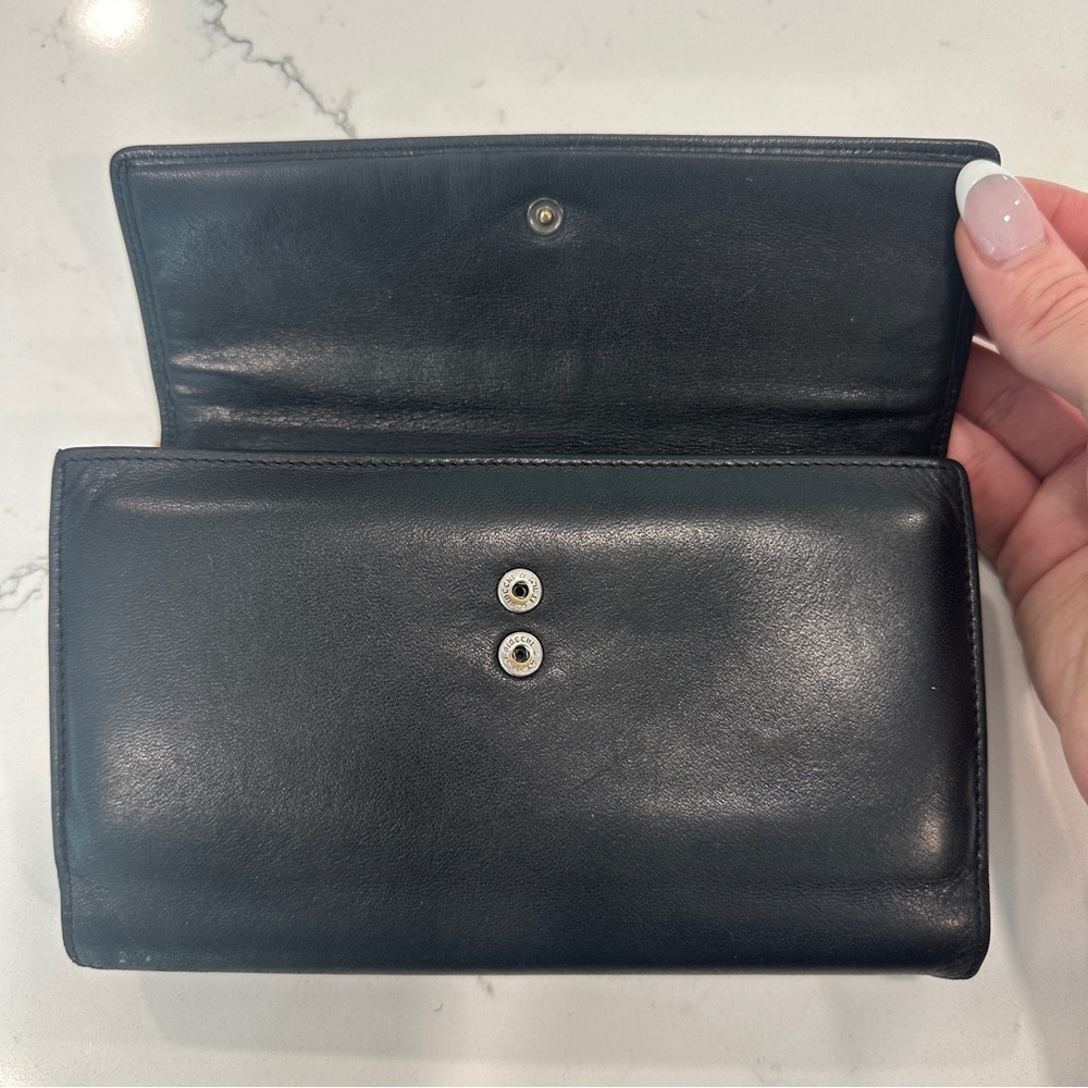⚜️ Tumi Black Leather Wallet - Picture 3 of 12